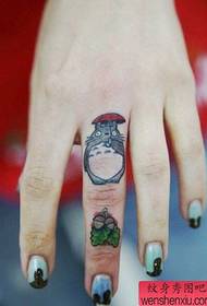 e Fanger Cartoon Totoro Tattoo Aarbecht