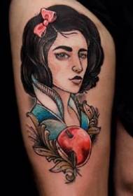 Tattoo cailín lámh: 9 sraith de tattoos cailín daite ar na géaga agus na cosa móra
