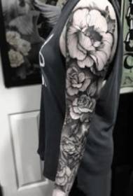 Tattoo velika črna roka 9 skupin temno črne moške velik črni roko tatoo vzorec
