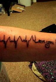 Mẫu hình xăm ECG đẹp và đẹp