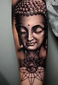 Moltu bona imatge di l'arti di u tatuu di Buddha in 9 armi