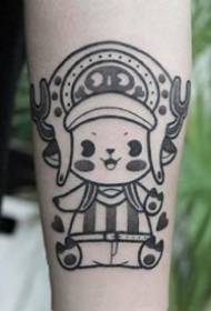 Tato cantik - satu set tatu comel hitam kecil di lengan dan kaki