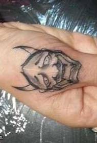 Татуировка в виде пальца