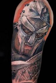 Shoulder Color Real Gladiator Movie Scene Tattoo