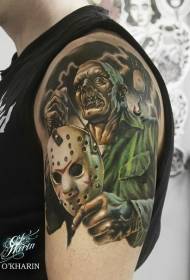 impressionante tatuaggio in stile illustrazioni a colori Jason