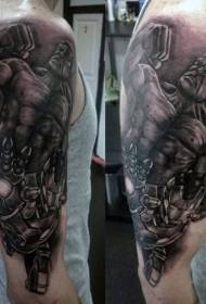 spalla bellissimi vari disegni di tatuaggi di eroi comici