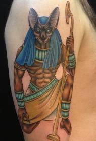 männliche Schulter Farbe Tribal Monster Tattoo Bild