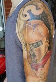 Foto Creepy Agba Spartan Warrior Tattoo Foto