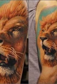 gaya pundhak realisme tato howling tatu