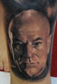 Legkleur Shaver professor portret tatoeëerfatroan