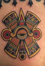 warna bahu Kuno misterius dinding gambar tato logo