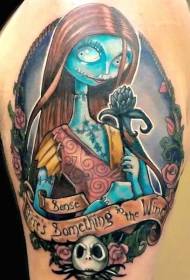 couleur de l'épaule tatouage féminin thème du Festival de Noël