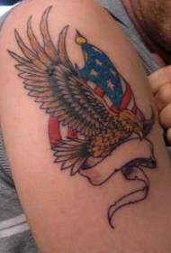 vyro peties patrioto amerikiečio tatuiruotės modelis