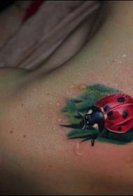 warna bahu tato ladybug realistis nyata