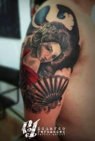 mabega ya kiume Kijapani rangi ya jadi rangi ya tattoo