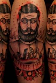 Schulter nei Schoulstil Männer Tattoo Muster