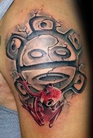 personalidade de ombreiro símbolo de tatuaxe patrón