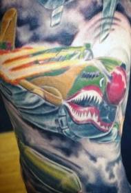 nuevo estilo de color tatuaje de luchador de hombro