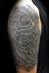 warna bahu tato pola tato dekoratif suku kuno