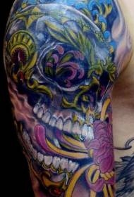 Таро с рисунком татуировки в цветах