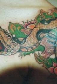 váll szín reális kígyó tetoválás minta