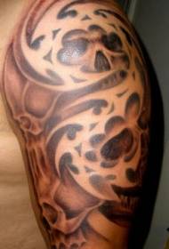 ແບບ Tattoo Shoulder ສີນ້ໍາສໍາລັບຊົນເຜົ່າ