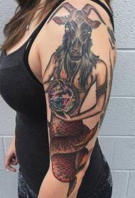 tae huha wahine Capricorn tauira tattoo