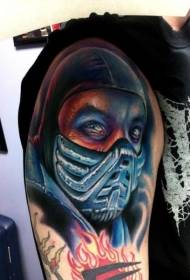 Isitayela samaqiniso ezinemibala yamahlombe okulwa ne-war tattoo