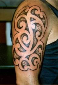Tribal axlar intressant design totem tatuering mönster