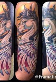 foto vecchia spalla cum'è culore di tatuaggi Pegasus stampa