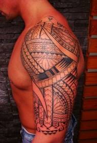 männlech Schëller Polynesesch Totem Tattoo Muster