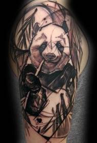 pokohiwi pango pango tauira panda tattoo
