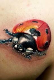 bahu pola foto-seperti realistis ladybug tattoo