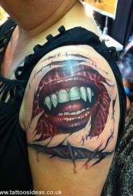 modello di tatuaggio vampiro spalla nuovo stile