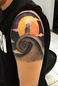 Dath tromluí pictiúr tattoo laoch Nollag