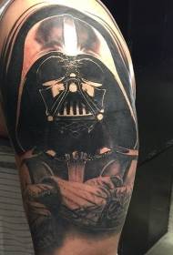 Apakan tatuu nla awọ awọ apẹrẹ Darth Vader