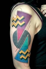 сосема нов жанр обоена слика за тетоважа на рамо