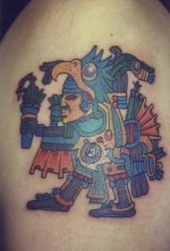 couleur de l'épaule amusant motif de tatouage mural tribal