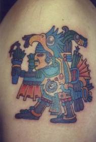 modello di tatuaggio murale tribale divertente di colore della spalla