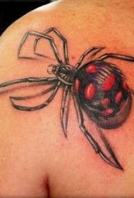 Schulterfarbe 3D Spinne Tattoo-Muster