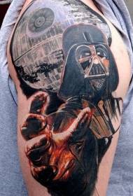 Garabka Midig ee Star Wars Hero Darth Vader Tattoo Pattern