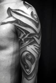 Arm декоративен стил черна фантазия броня татуировка модел