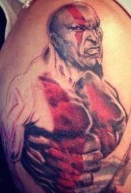 Большая рука незаконченной цветной злой варвар тату татуировки
