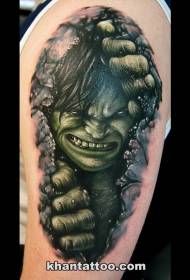 sawir qaade qaabka sawir creepy hulk Tattk tattoo