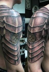 Masciu armatura medievale grande armatura modellu di tatuaggi di personalità