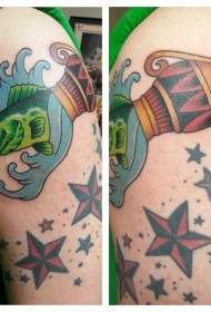 dath gualainn scoil shean patrún Aquarius Tattoo