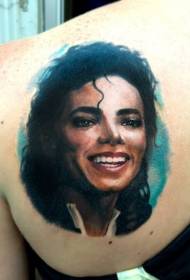 grianghraf dáiríre fíorphictiúr tattoo portráid Michael Jackson
