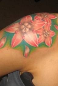 boja ramena petokraka zvijezda cvjetni tetovaža uzorak 59354 ramena crno-smeđa gusarska tetovaža uzorak
