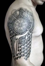 gumbo repamurume semi-geometric semi-yekushongedza tattoo maitiro