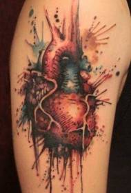 раме у облику акварела у облику срца у облику тетоваже